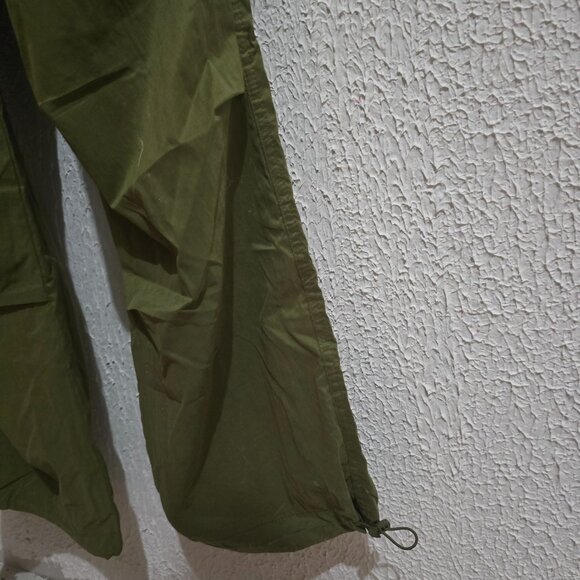 Like An Angel Elastic Waist Hiking athletic Olive Green Cargo Pants M - Picture 5 of 6